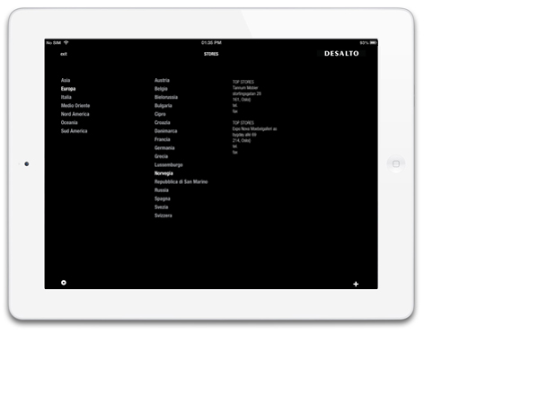 DESALTO Ipad app